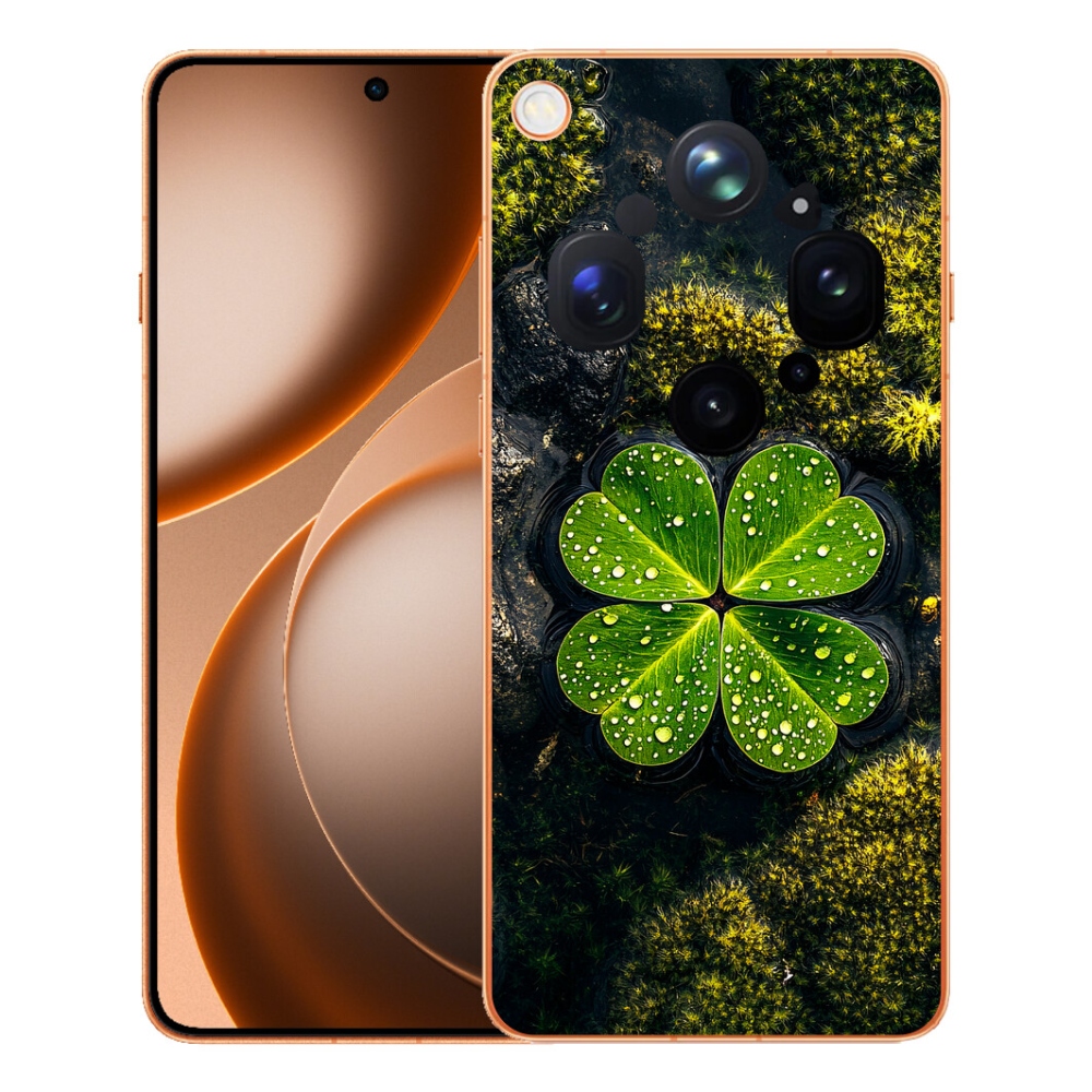 Gélový kryt mmCase na Oppo Find X9 Ultra - štvorlístok
