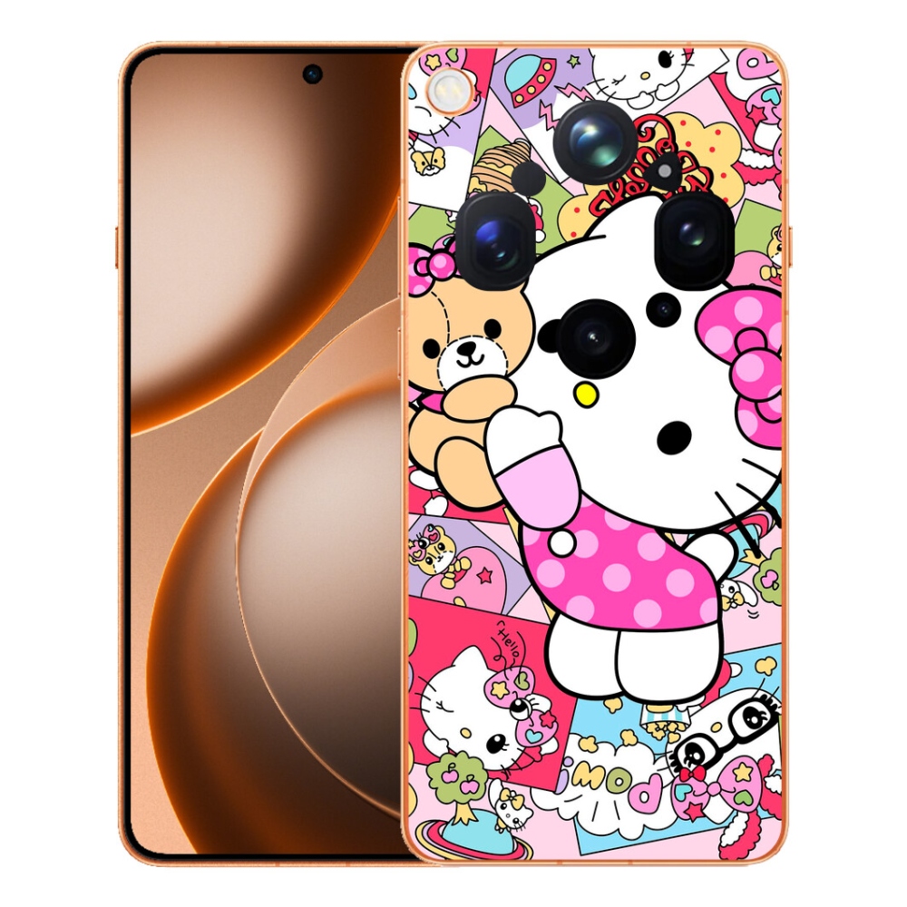 Gélový kryt mmCase na Oppo Find X9 Ultra - cute kitty