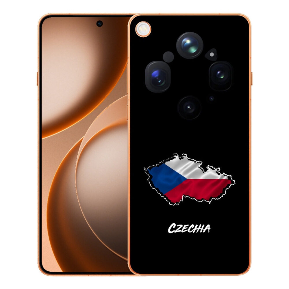 Gélový kryt mmCase na Oppo Find X9 Ultra - Slovakia čierne pozadie