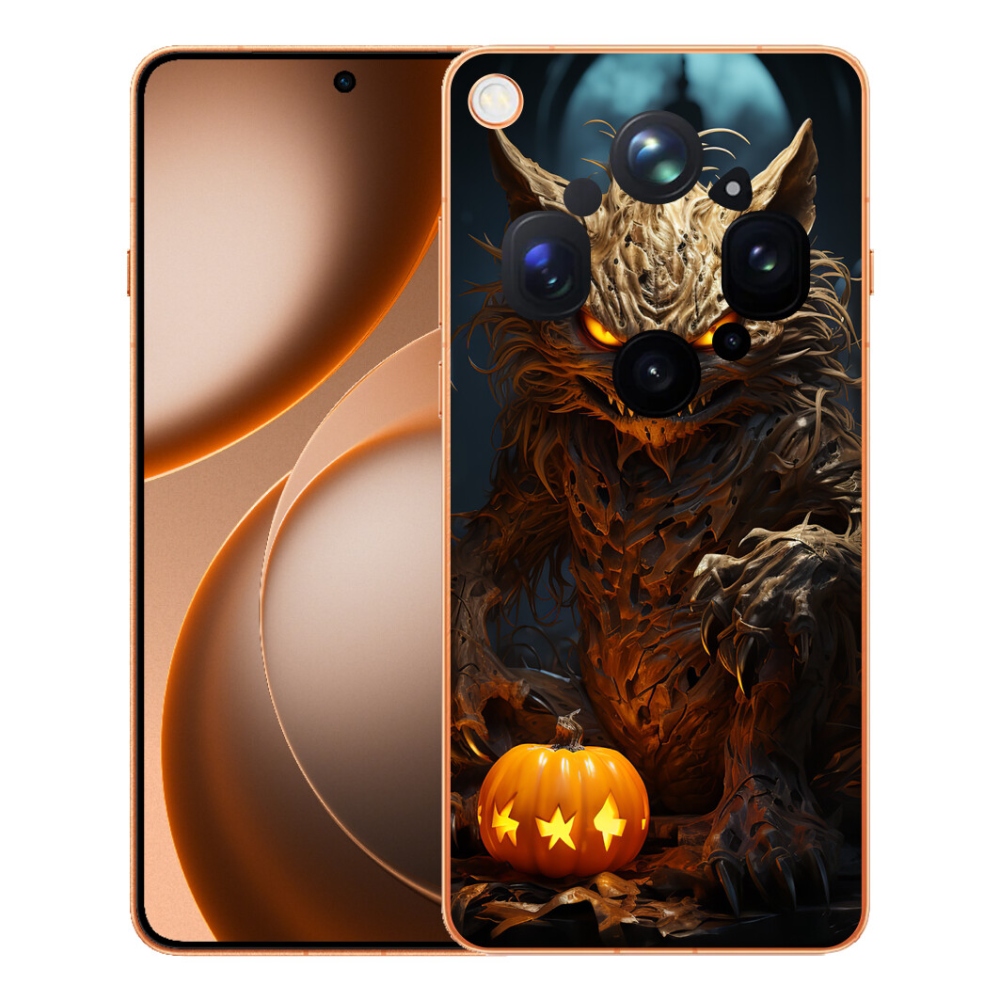 Gélový kryt mmCase na Oppo Find X9 Ultra - halloweenska príšera