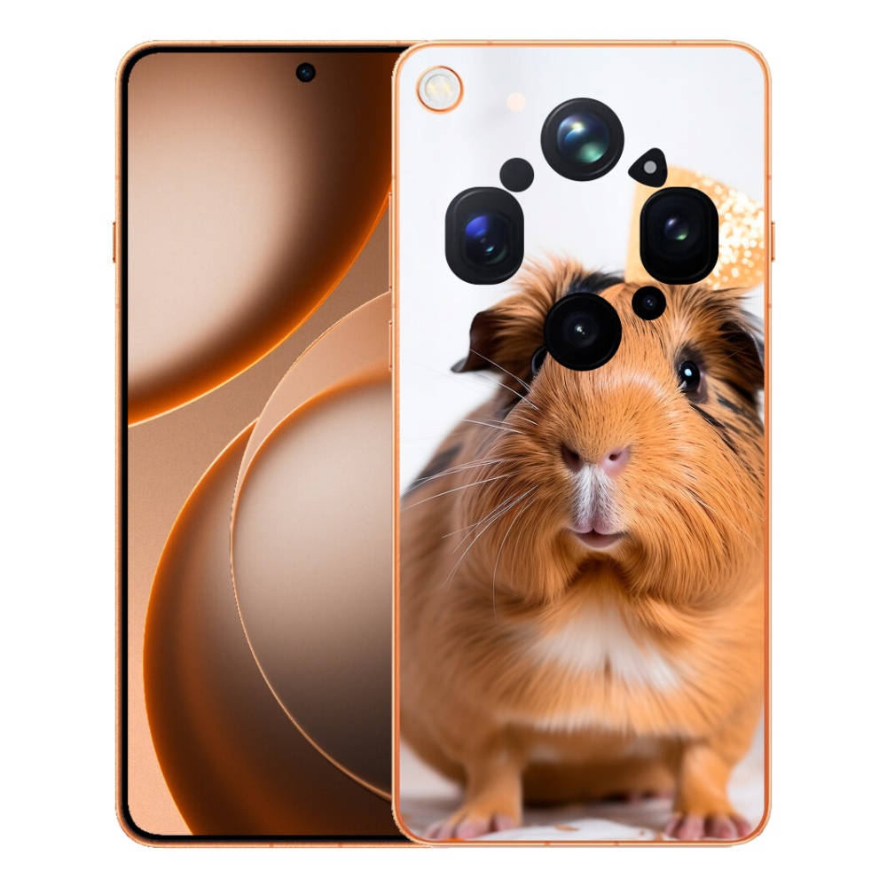 Gélový kryt mmCase na Oppo Find X9 Ultra - hnedé morča