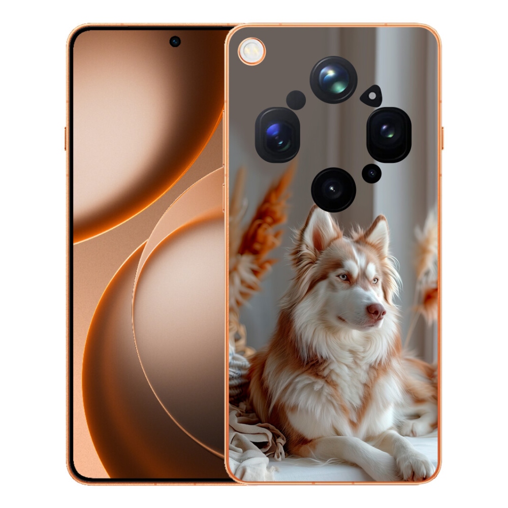 Gélový kryt mmCase na Oppo Find X9 Ultra - pokojný sibírsky husky