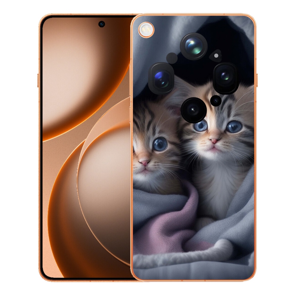 Gélový kryt mmCase na Oppo Find X9 Ultra - mačacie duo 2