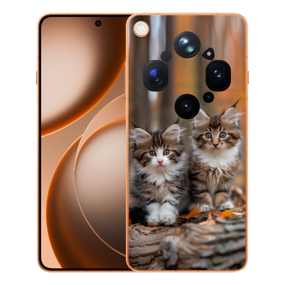 Gélový kryt mmCase na Oppo Find X9 Ultra - mačacie duo 3