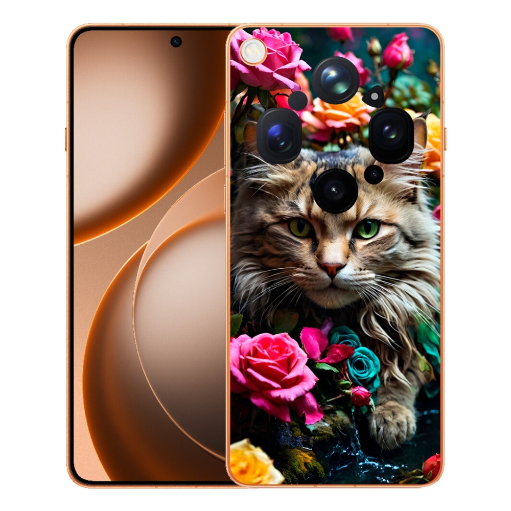 Gélový kryt mmCase na Oppo Find X9 Ultra - mačacie pohľad 2