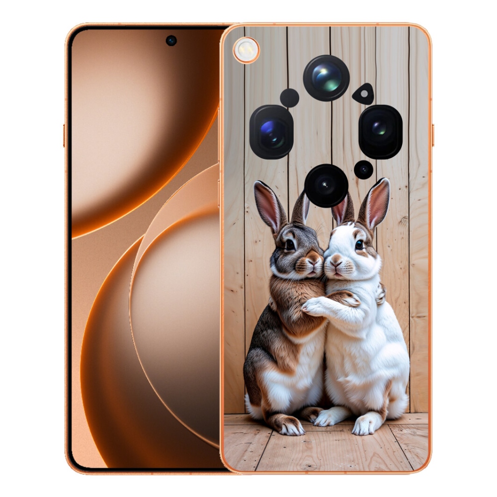Gélový kryt mmCase na Oppo Find X9 Ultra - králičie pár