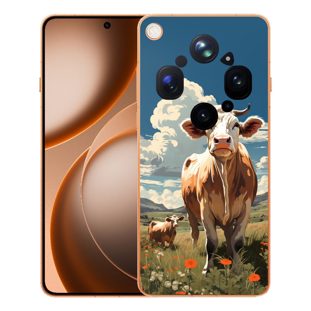 Gélový kryt mmCase na Oppo Find X9 Ultra - kravy na lúke