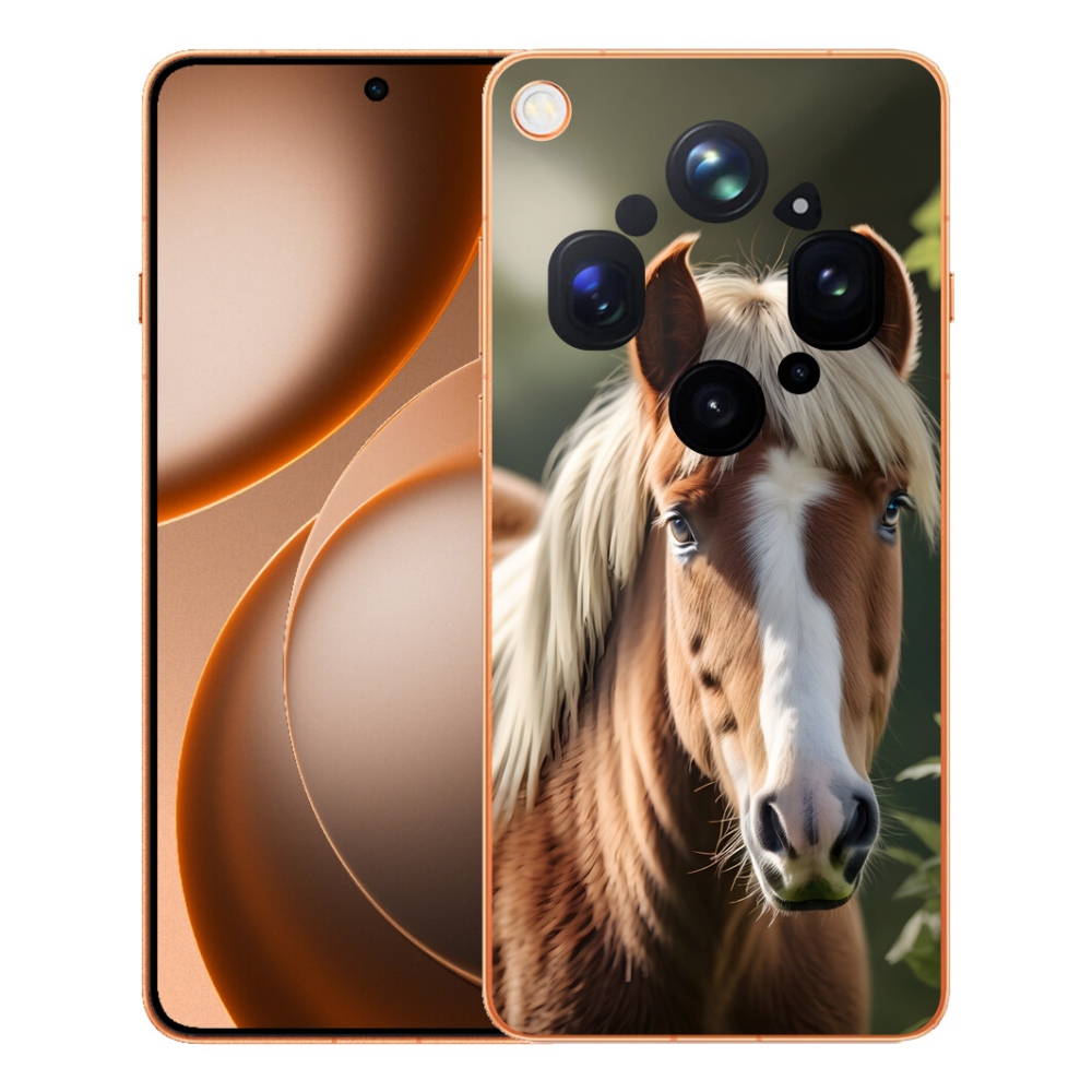 Gélový kryt mmCase na Oppo Find X9 Ultra - kôň so svetlou hrivou