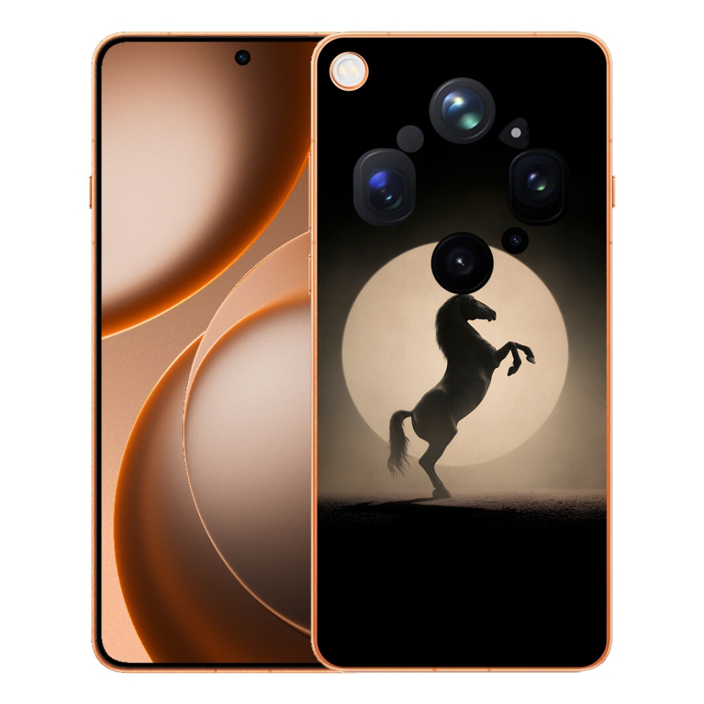 Gélový kryt mmCase na Oppo Find X9 Ultra - kôň v siluete
