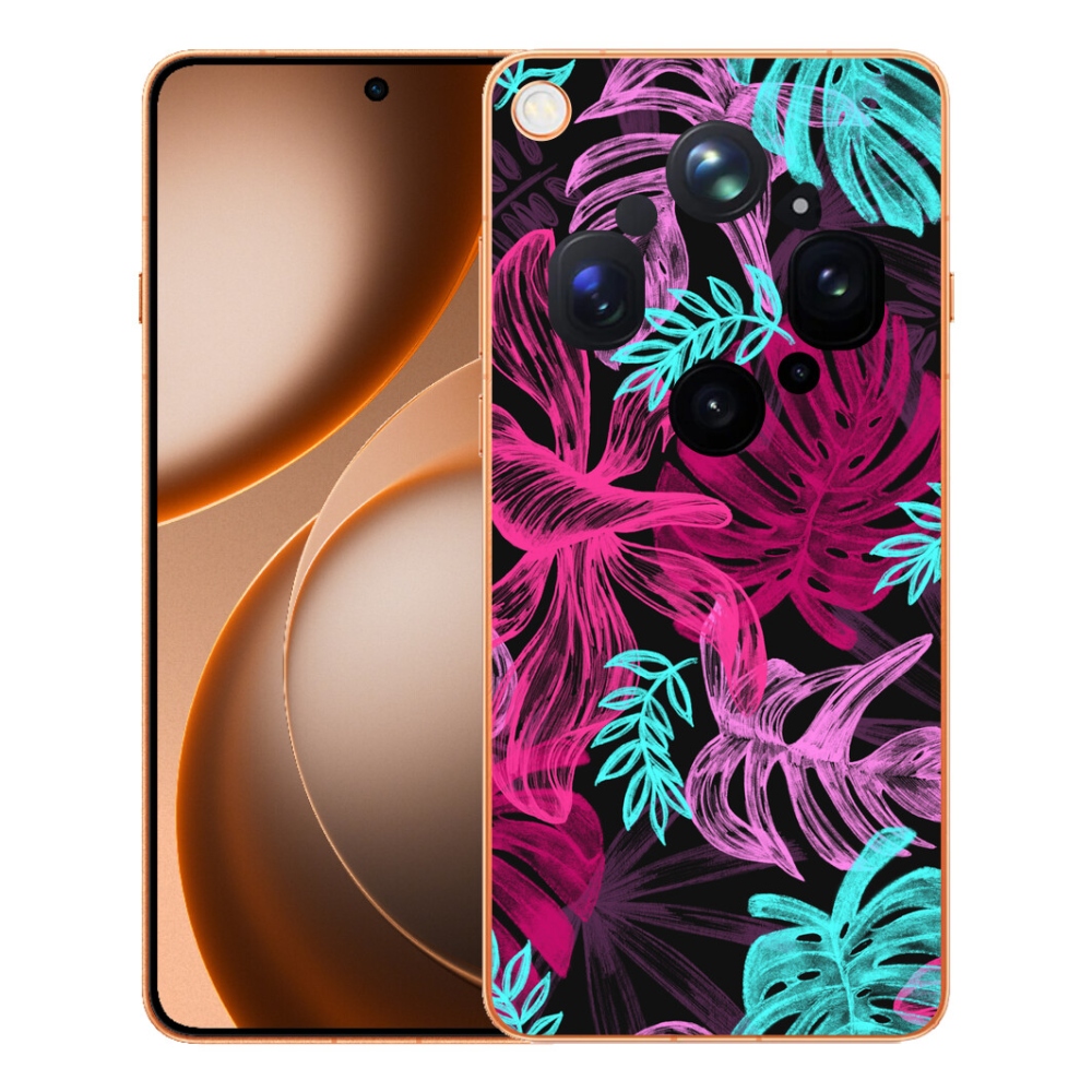 Gélový kryt mmCase na Oppo Find X9 Ultra - kvety 1