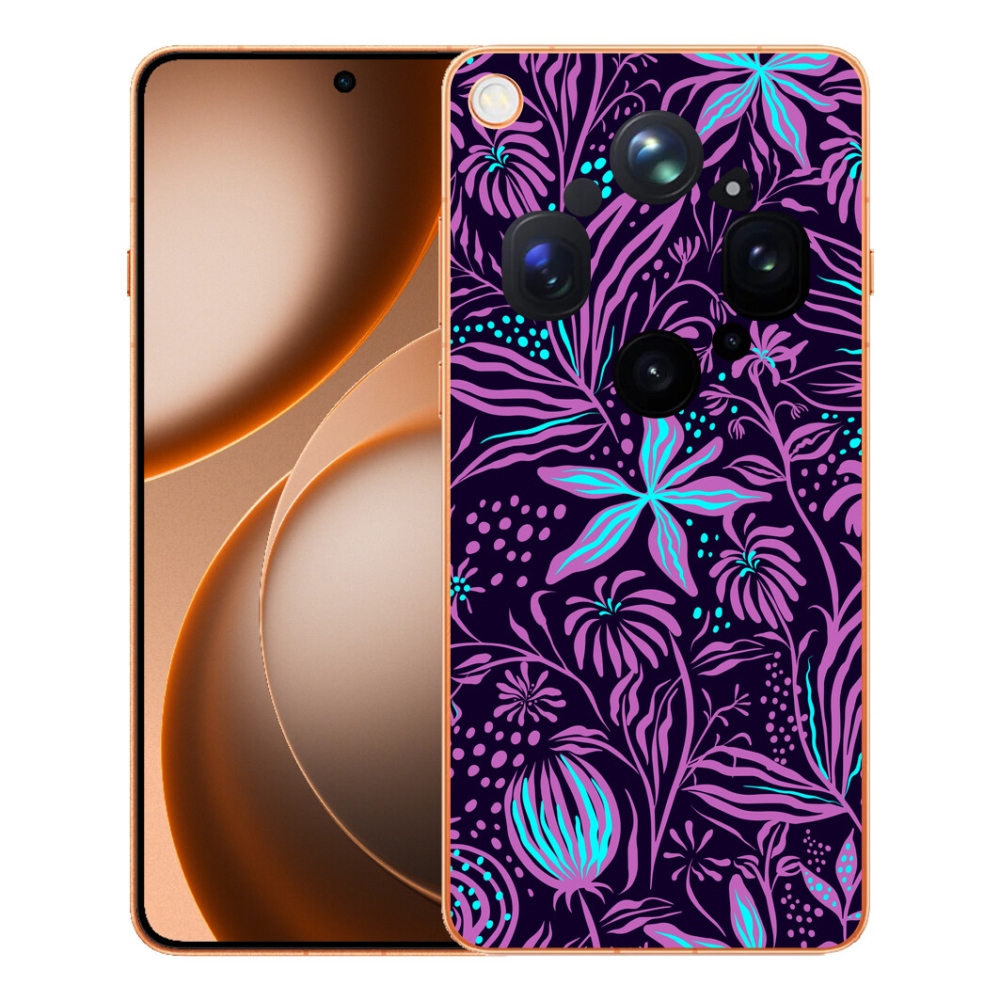 Gélový kryt mmCase na Oppo Find X9 Ultra - kvety 2
