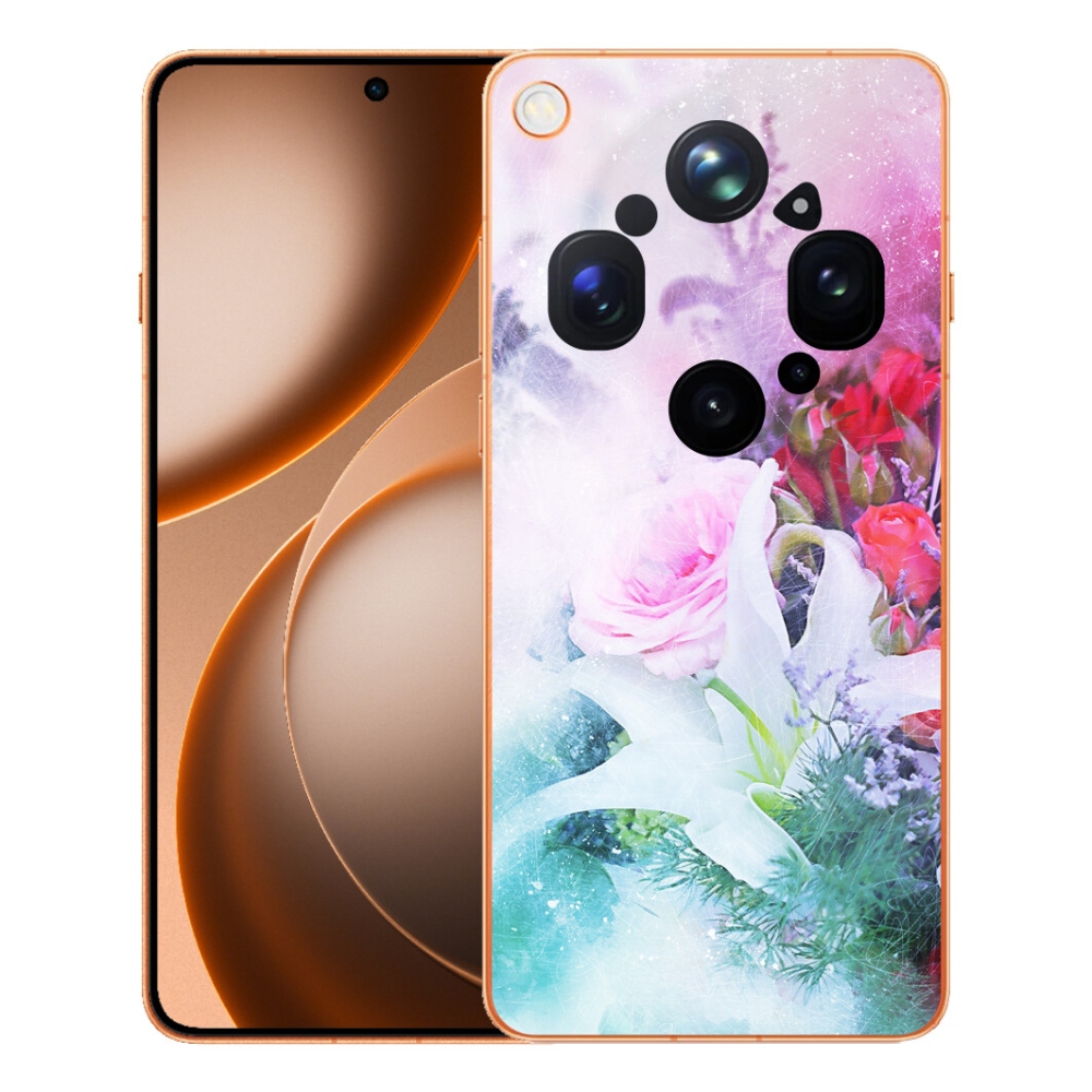 Gélový kryt mmCase na Oppo Find X9 Ultra - kvety 4