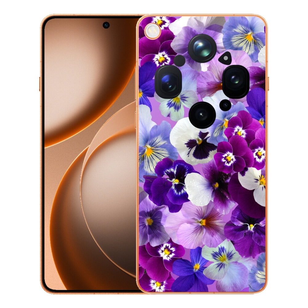 Gélový kryt mmCase na Oppo Find X9 Ultra - kvety 9