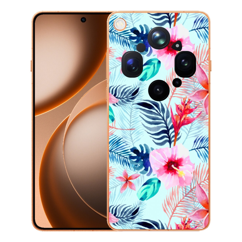 Gélový kryt mmCase na Oppo Find X9 Ultra - kvety