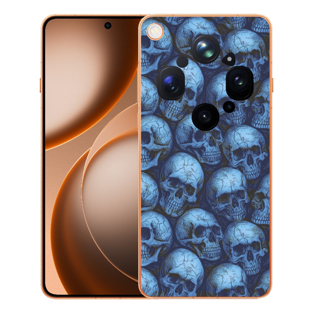Gélový kryt mmCase na Oppo Find X9 Ultra - lebky