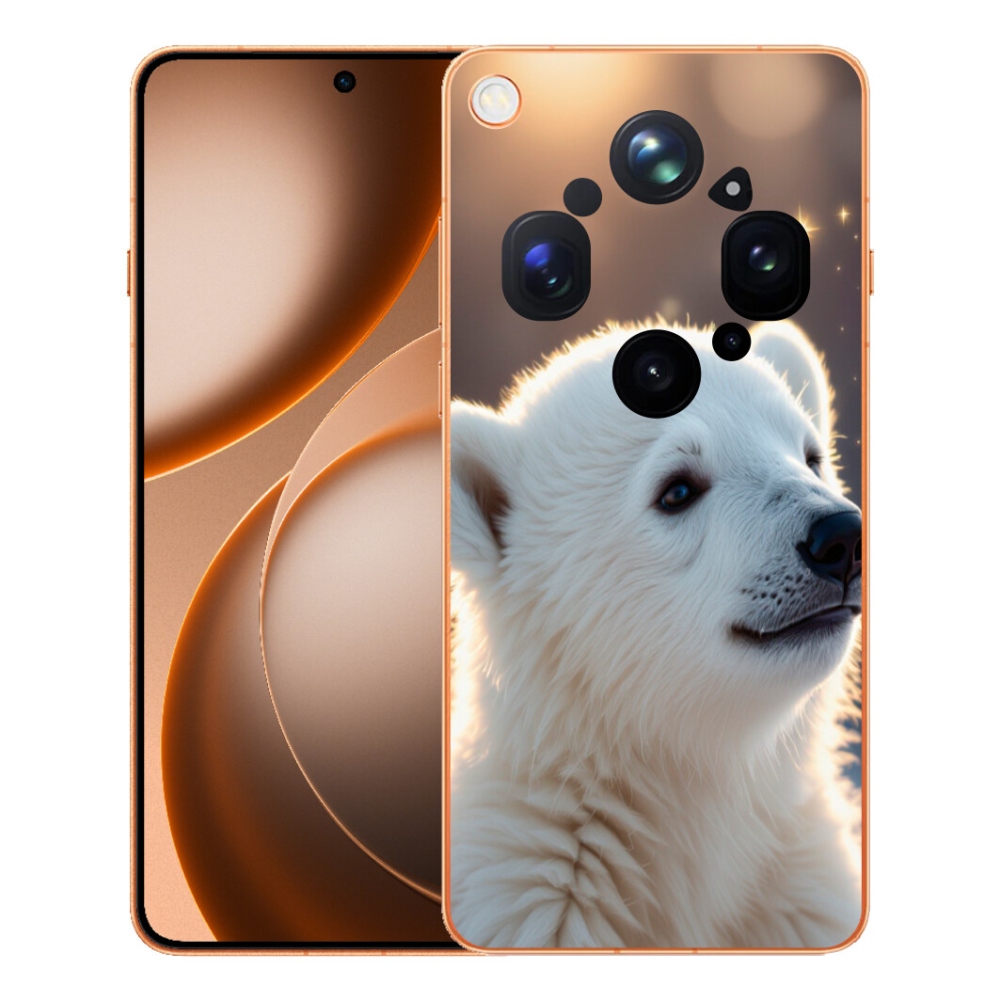 Gélový kryt mmCase na Oppo Find X9 Ultra - ľadový medveď