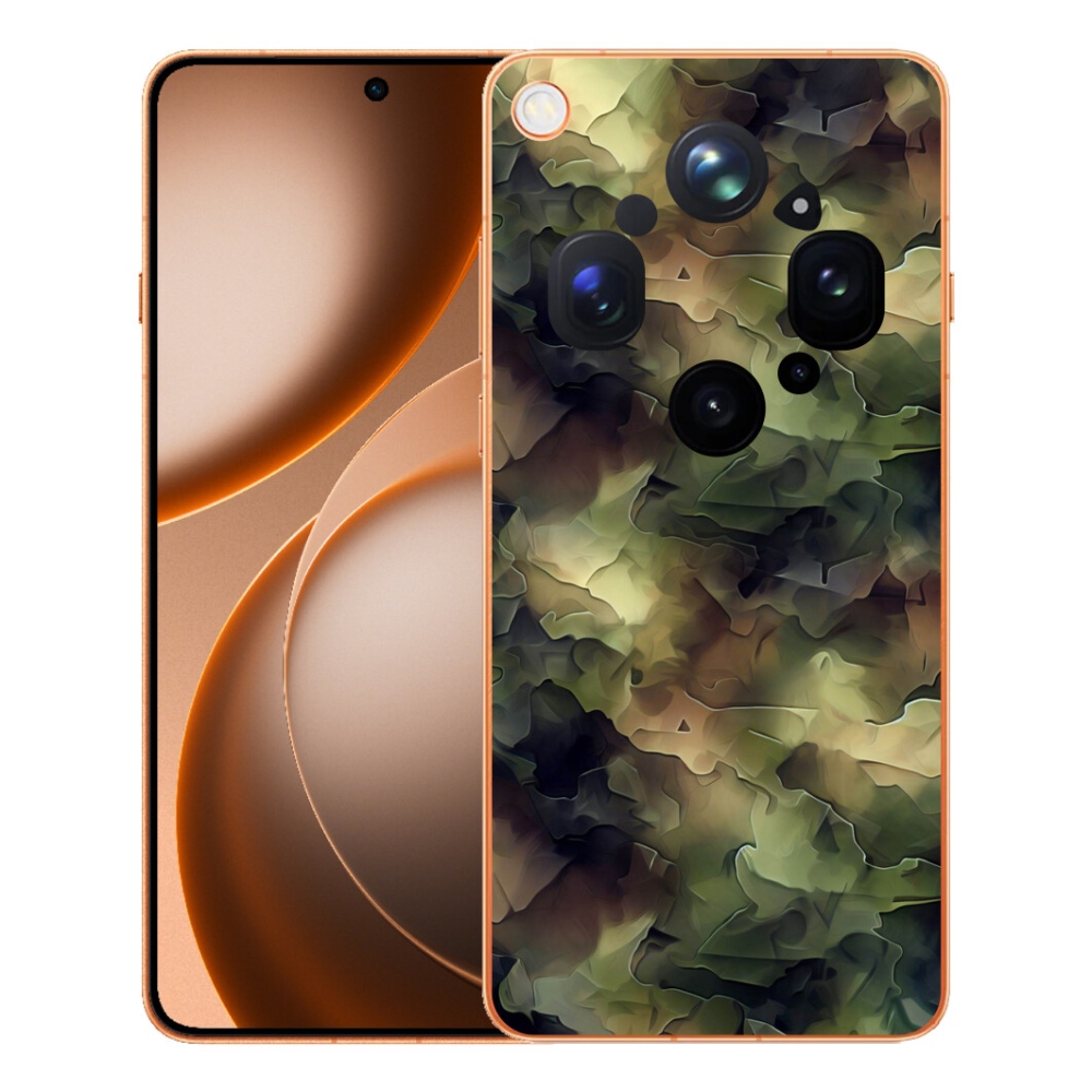 Gélový kryt mmCase na Oppo Find X9 Ultra - maskáčový vzor 10