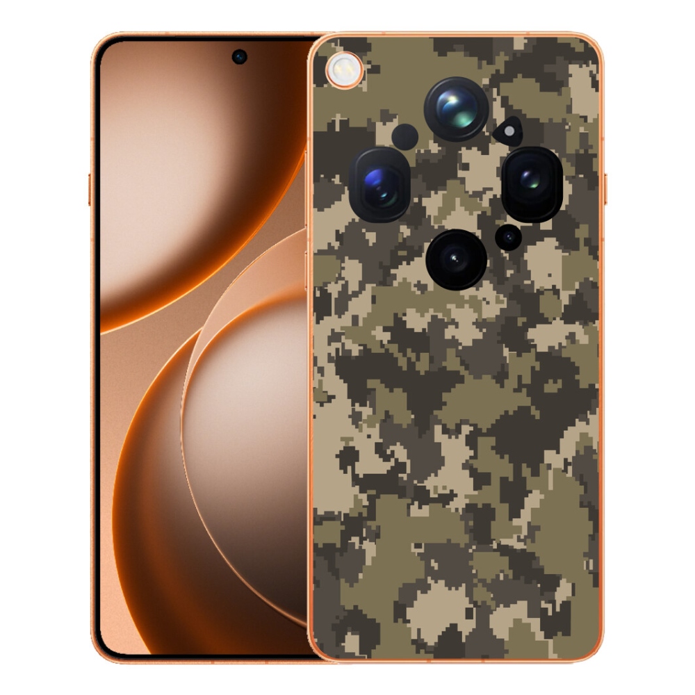 Gélový kryt mmCase na Oppo Find X9 Ultra - maskáčový vzor 12