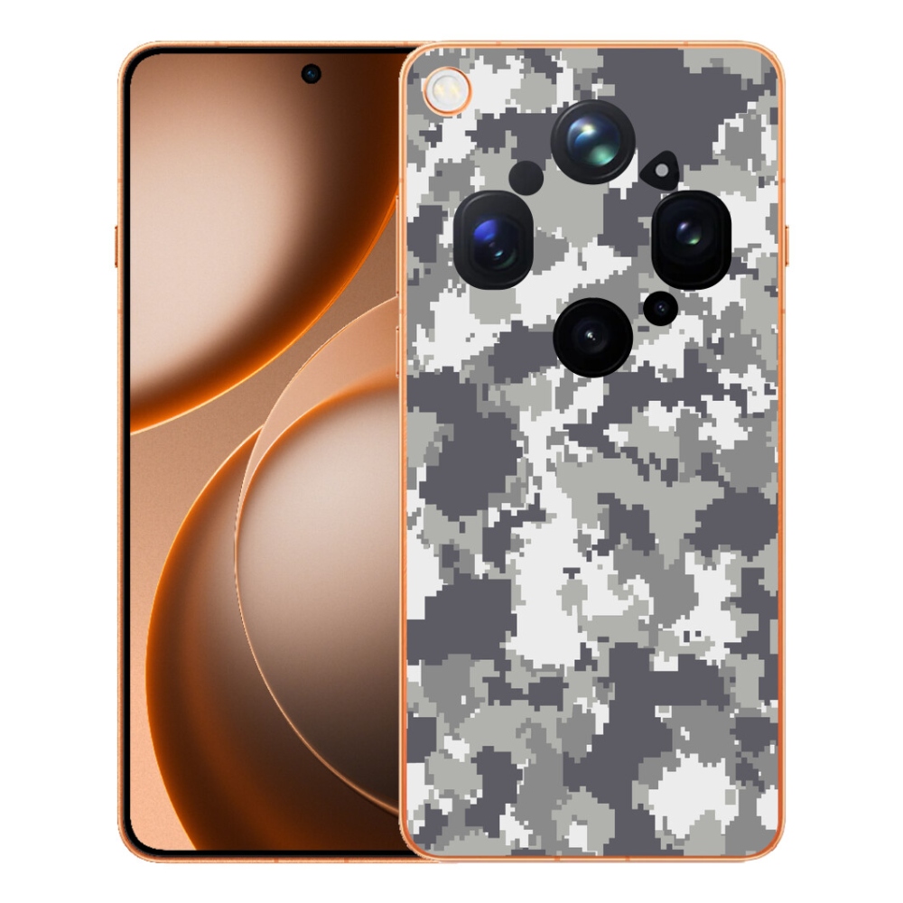 Gélový kryt mmCase na Oppo Find X9 Ultra - maskáčový vzor 2