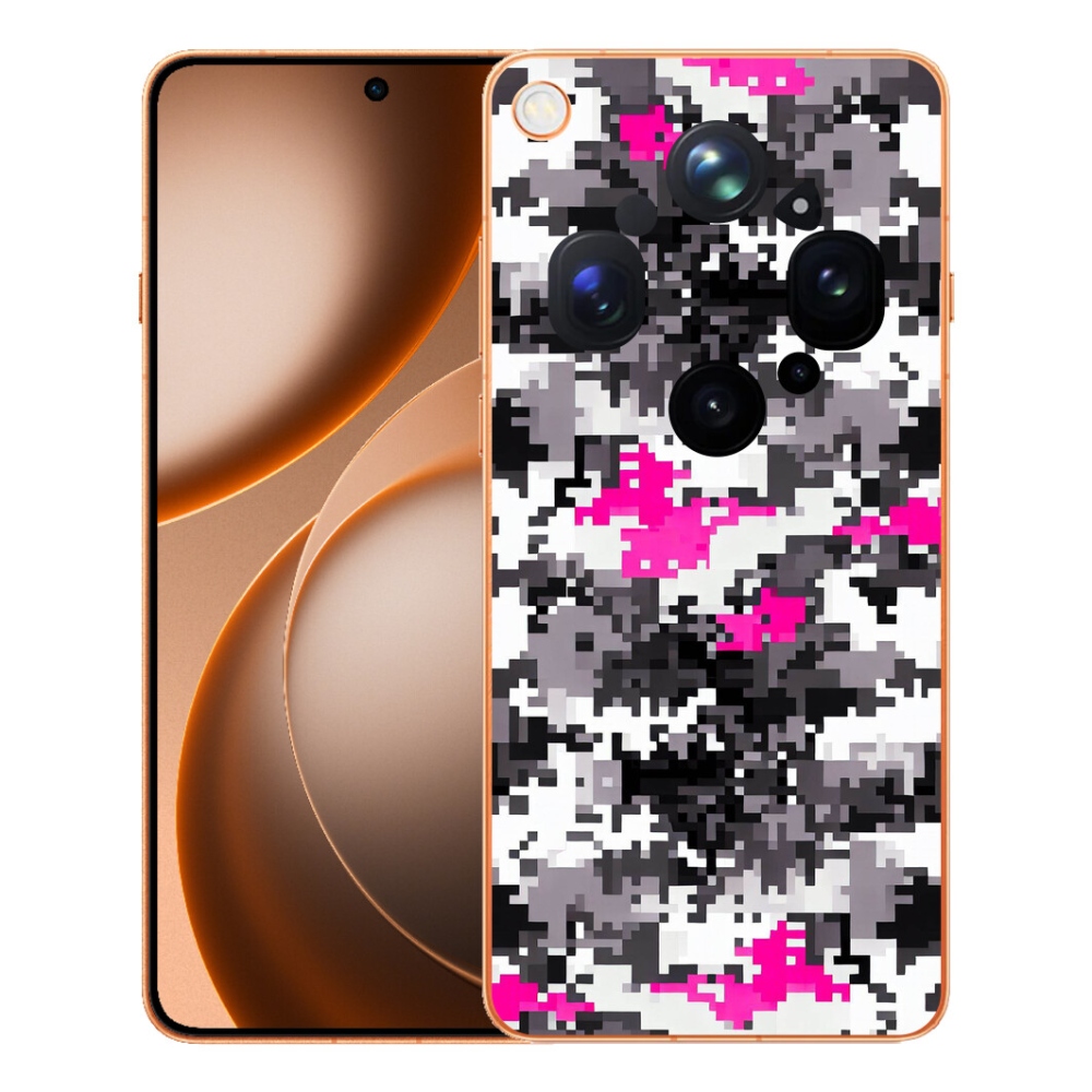 Gélový kryt mmCase na Oppo Find X9 Ultra - maskáčový vzor 4