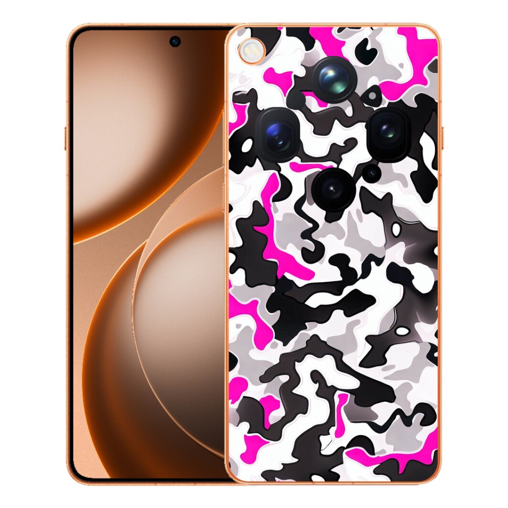 Gélový kryt mmCase na Oppo Find X9 Ultra - maskáčový vzor 5