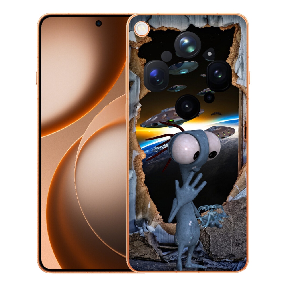 Gélový kryt mmCase na Oppo Find X9 Ultra - mimozemšťan