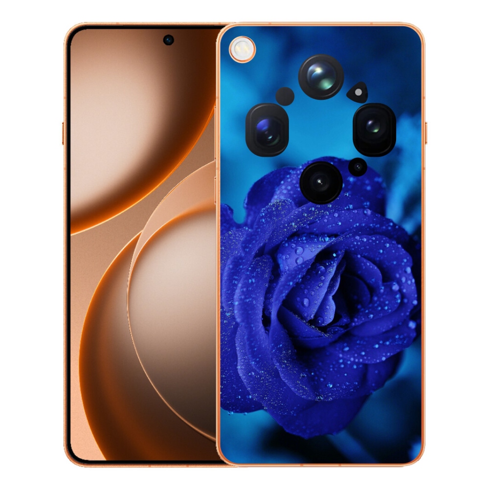 Gélový kryt mmCase na Oppo Find X9 Ultra - modrá ruža