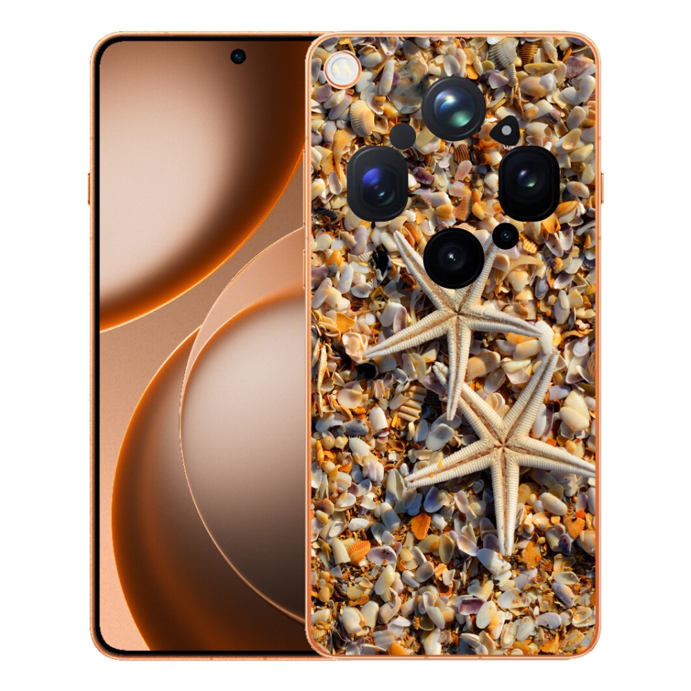 Gélový kryt mmCase na Oppo Find X9 Ultra - morské hviezdice