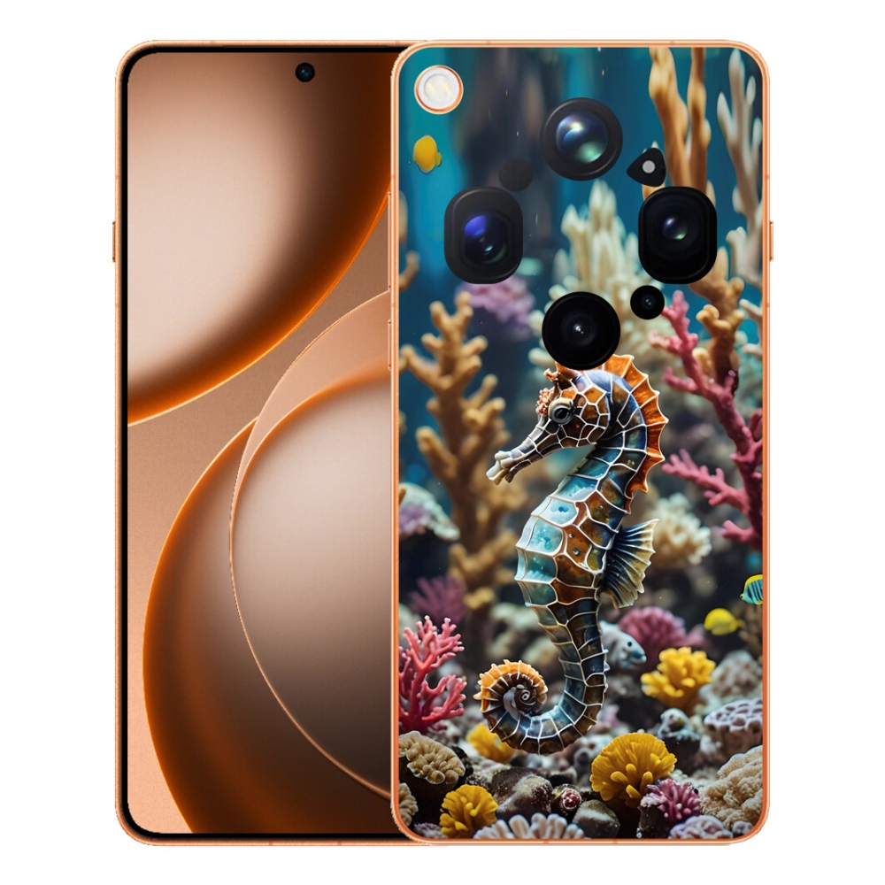 Gélový kryt mmCase na Oppo Find X9 Ultra - morský koník 2