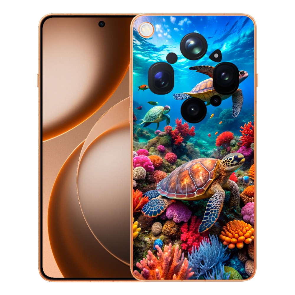 Gélový kryt mmCase na Oppo Find X9 Ultra - morský svet 2