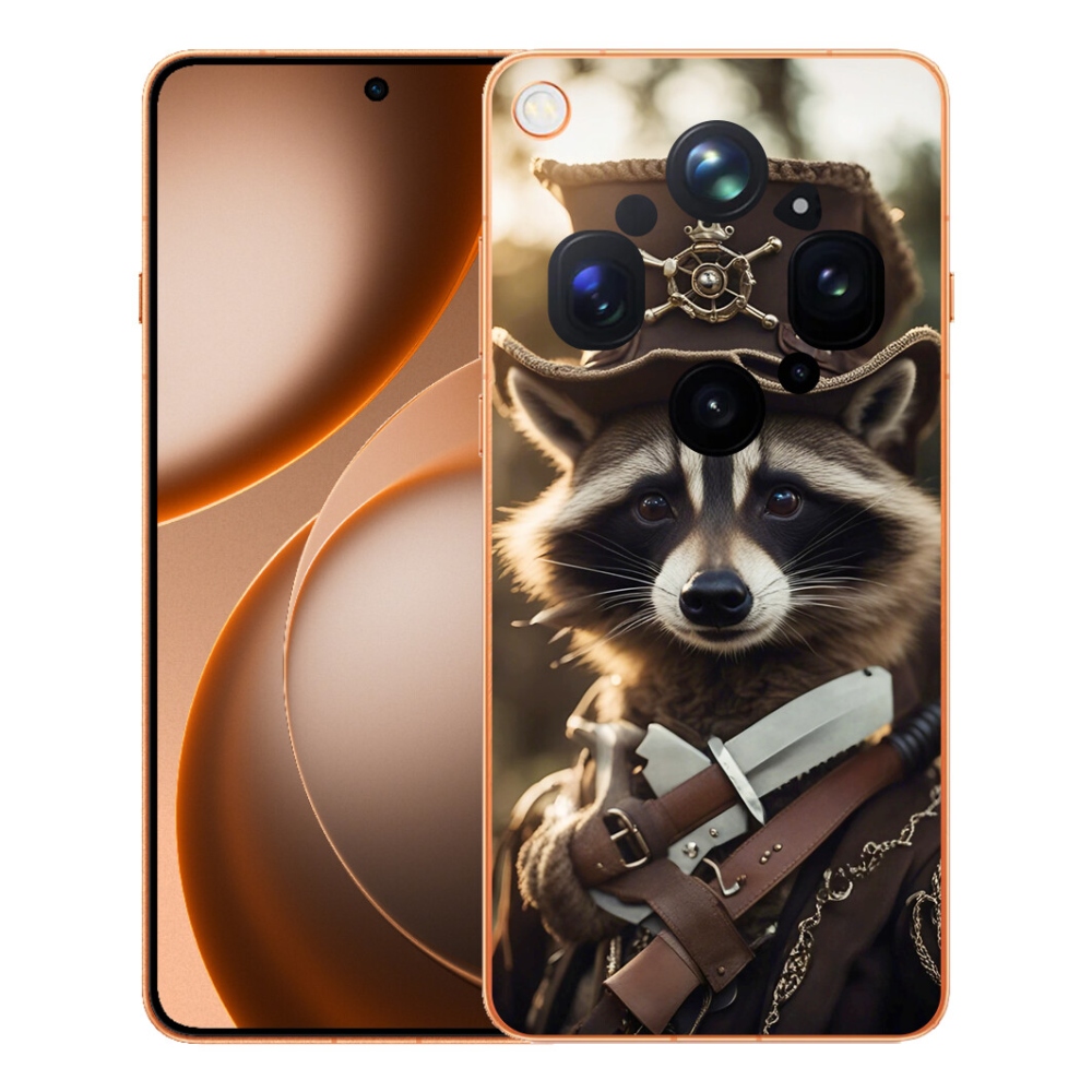 Gélový kryt mmCase na Oppo Find X9 Ultra - mýval v uniforme