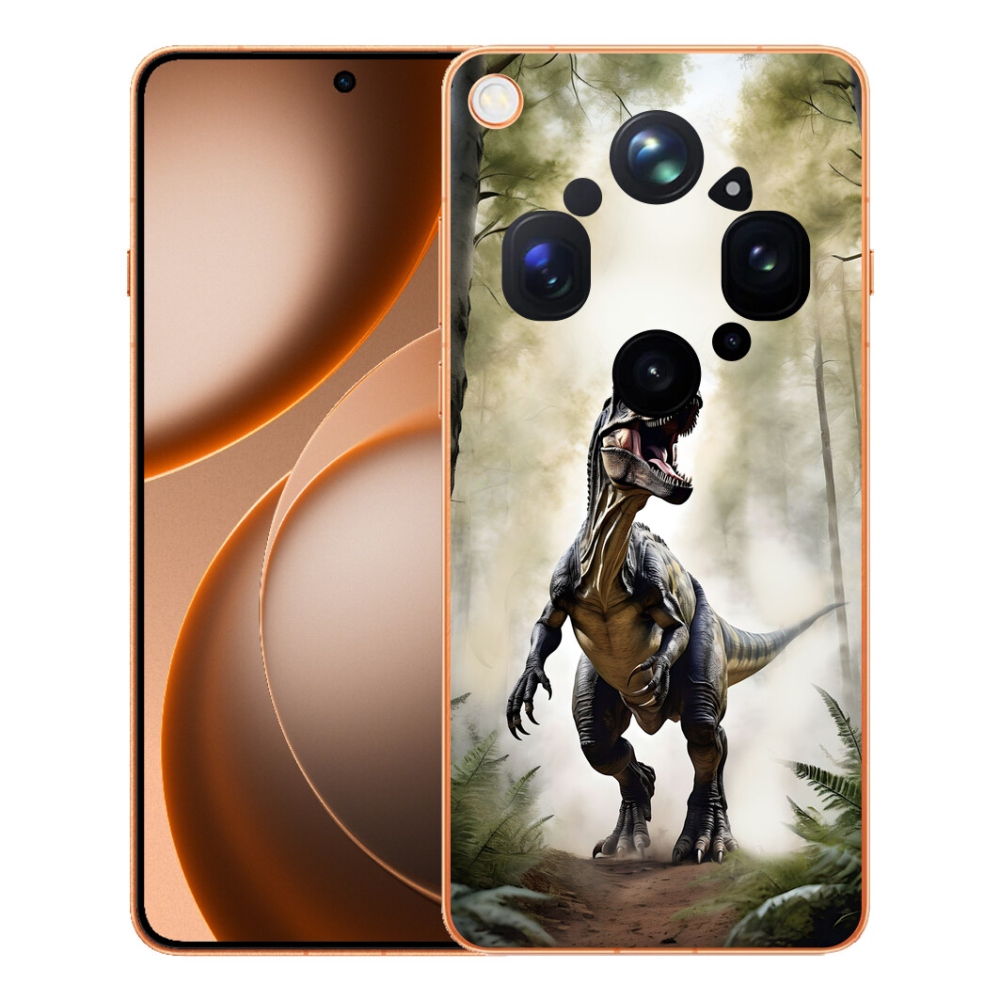 Gélový kryt mmCase na Oppo Find X9 Ultra - naštvaný T-Rex