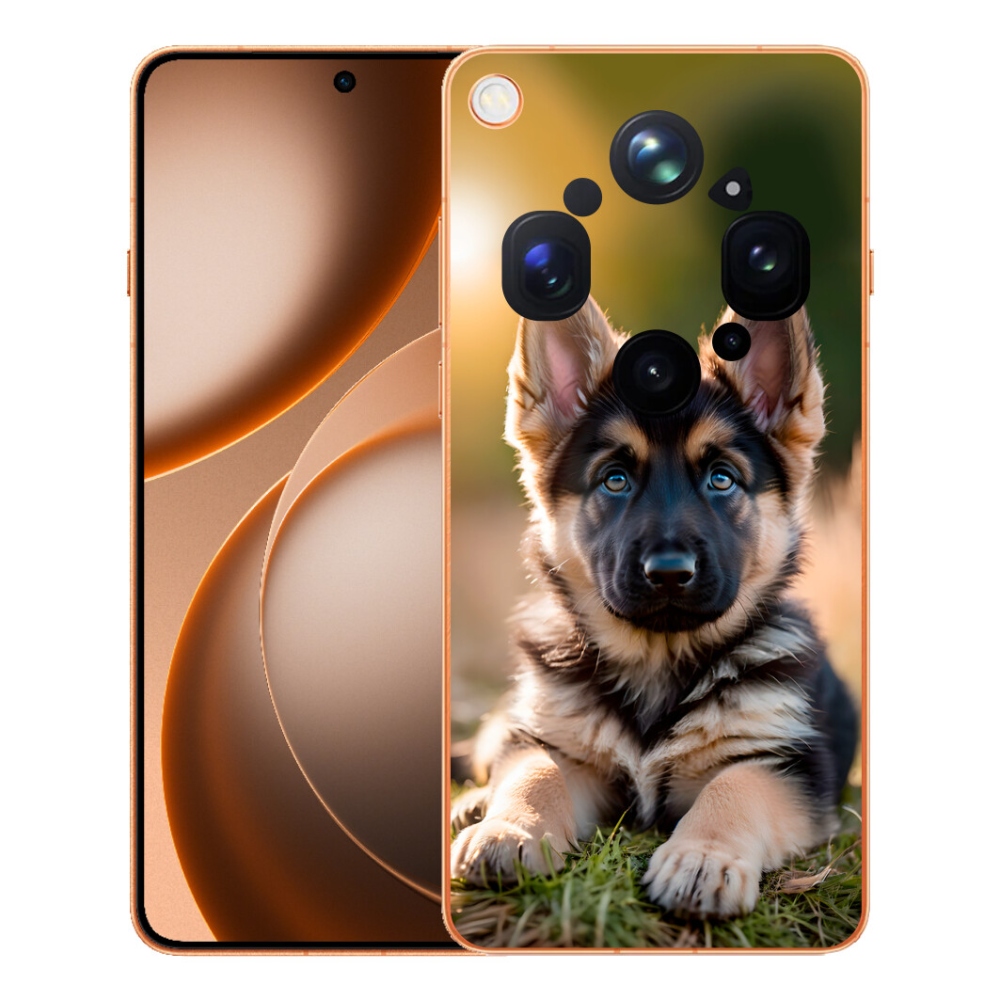 Gélový kryt mmCase na Oppo Find X9 Ultra - nemecký ovčiak v prírode