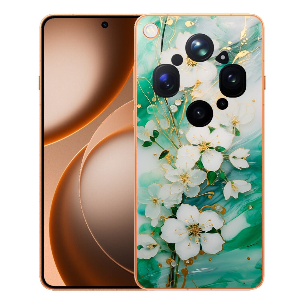 Gélový kryt mmCase na Oppo Find X9 Ultra - nežné kvety