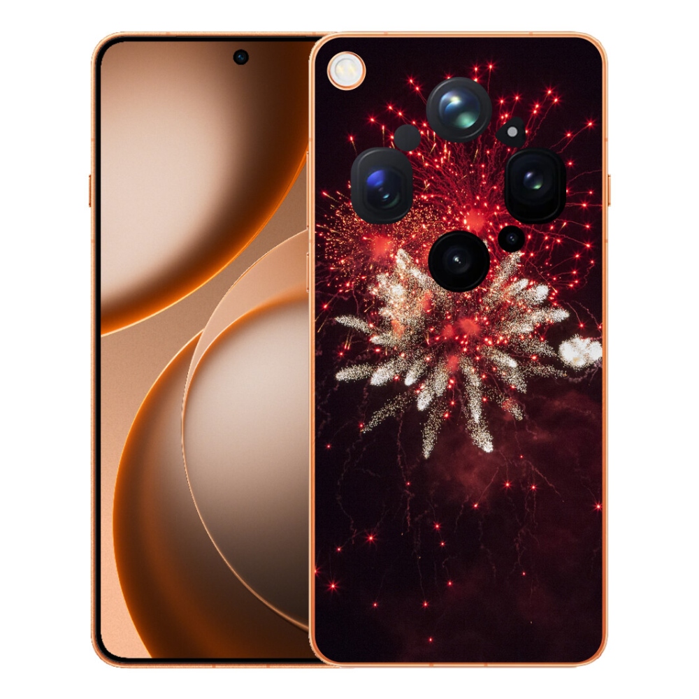 Gélový kryt mmCase na Oppo Find X9 Ultra - ohňostroj