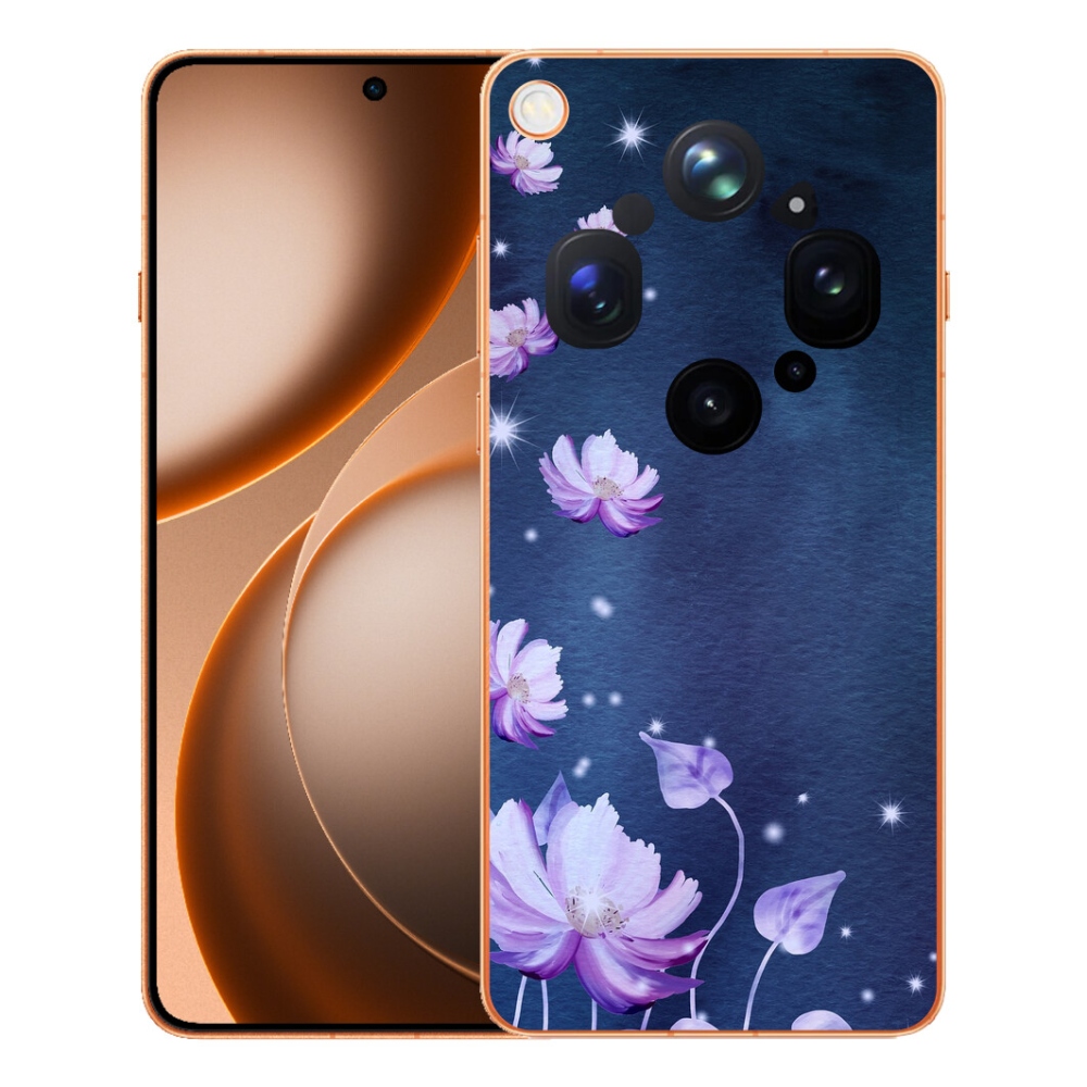 Gélový kryt mmCase na Oppo Find X9 Ultra - padajúce kvety