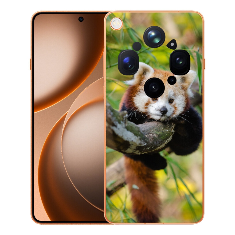 Gélový kryt mmCase na Oppo Find X9 Ultra - panda červená