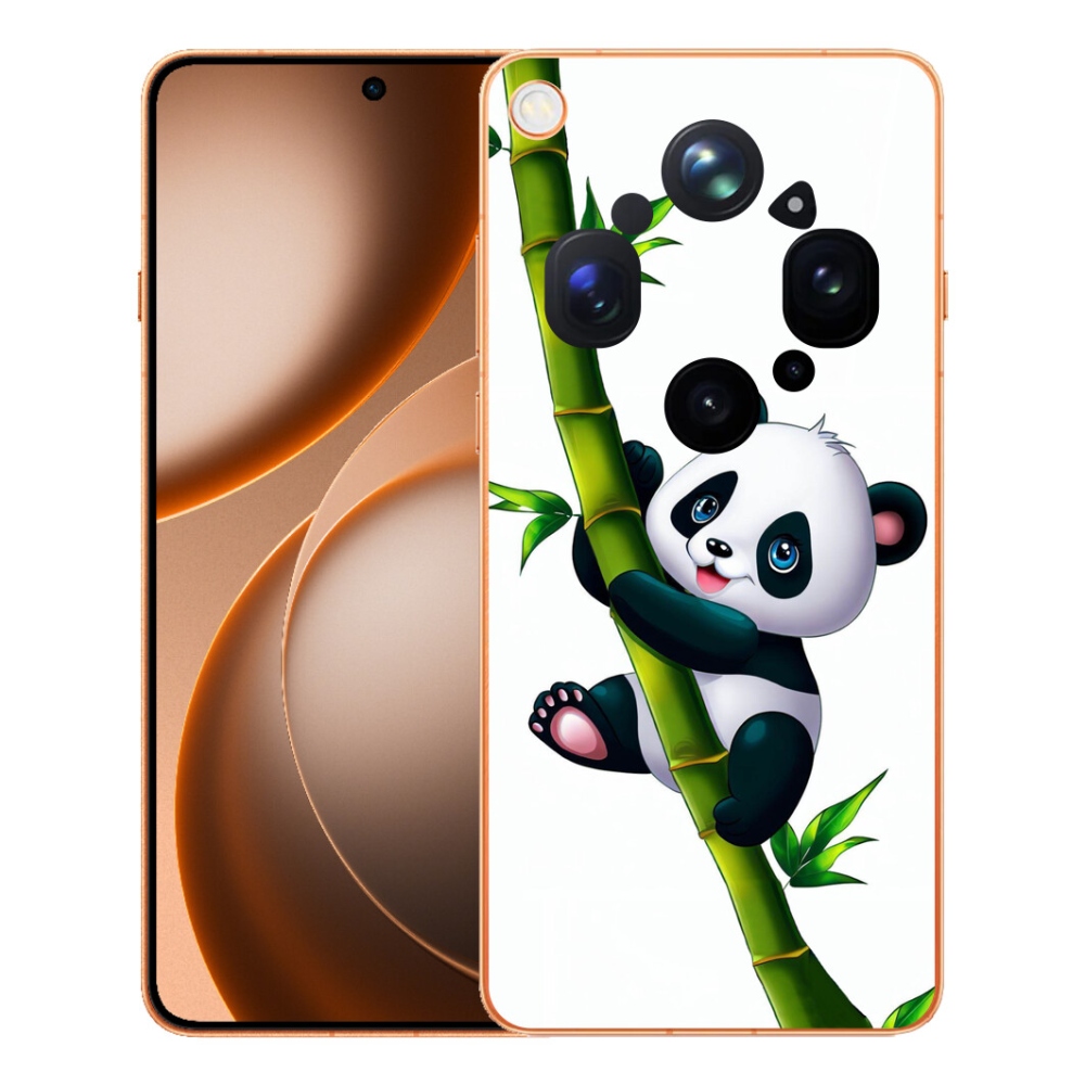 Gélový kryt mmCase na Oppo Find X9 Ultra - panda na bambuse