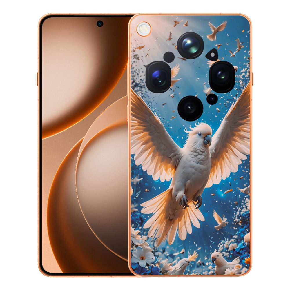 Gélový kryt mmCase na Oppo Find X9 Ultra - papagáj kakadu