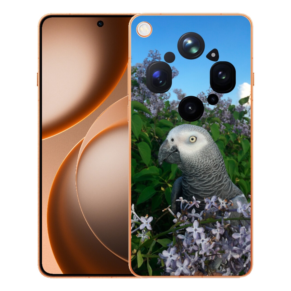 Gélový kryt mmCase na Oppo Find X9 Ultra - papagáj žako