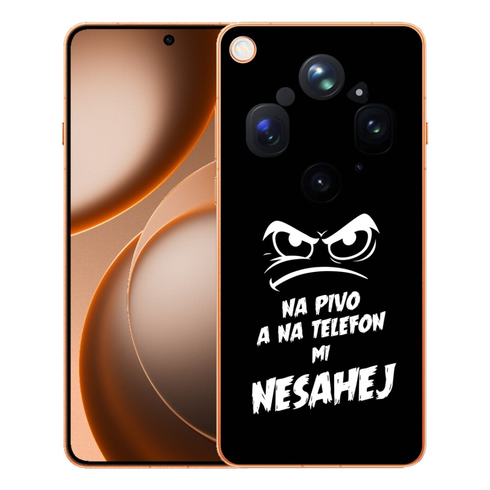 Gélový kryt mmCase na Oppo Find X9 Ultra - pivný motív 2 čierne pozadie