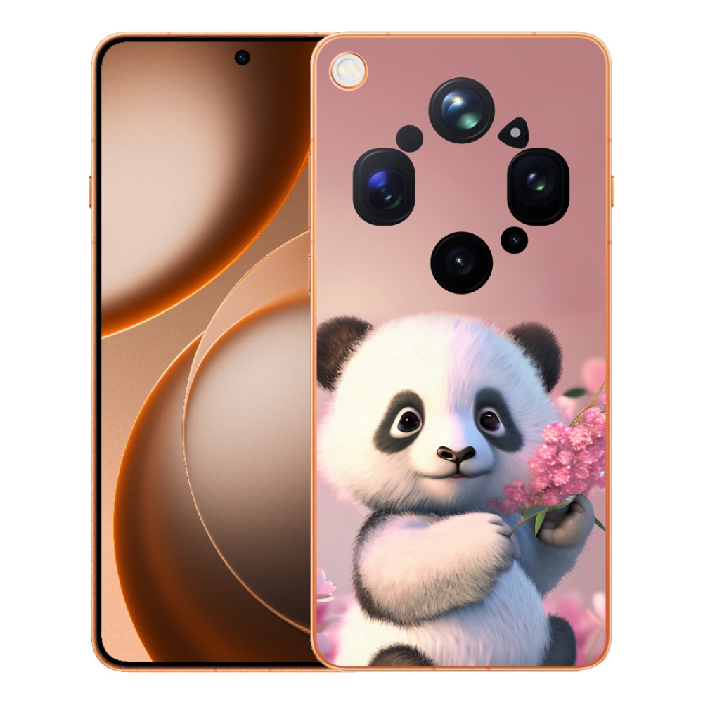 Gélový kryt mmCase na Oppo Find X9 Ultra - roztomilá panda