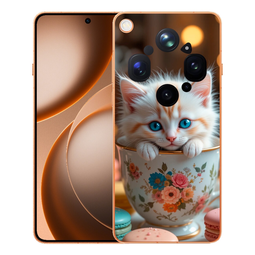 Gélový kryt mmCase na Oppo Find X9 Ultra - roztomilé mačiatko 6