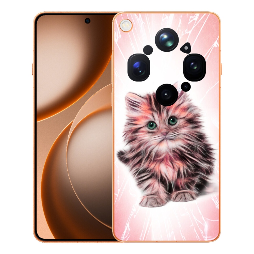 Gélový kryt mmCase na Oppo Find X9 Ultra - roztomilé mačiatko