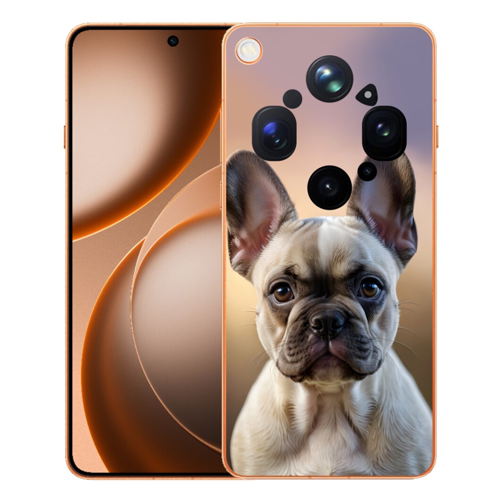 Gélový kryt mmCase na Oppo Find X9 Ultra - roztomilý francúzsky buldoček