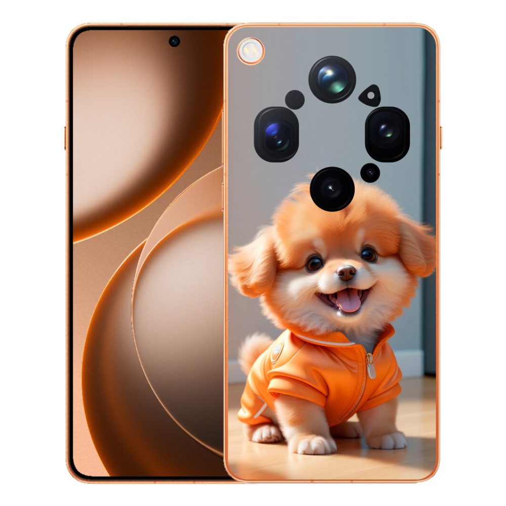 Gélový kryt mmCase na Oppo Find X9 Ultra - roztomilý pomeranian v mikine