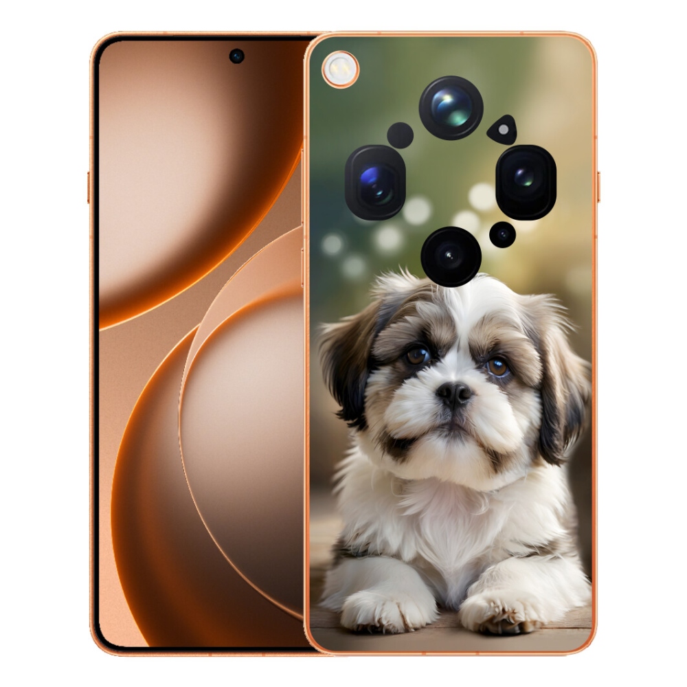 Gélový kryt mmCase na Oppo Find X9 Ultra - roztomilý shih-tzu