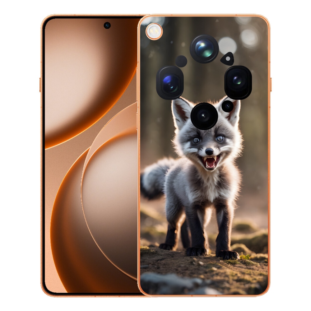 Gélový kryt mmCase na Oppo Find X9 Ultra - rozzúrená líška