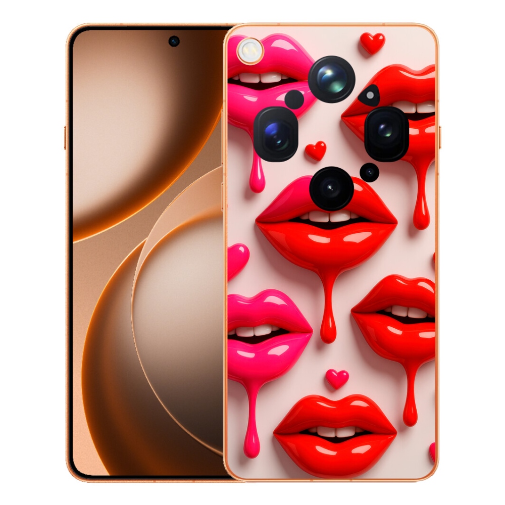 Gélový kryt mmCase na Oppo Find X9 Ultra - pery 2