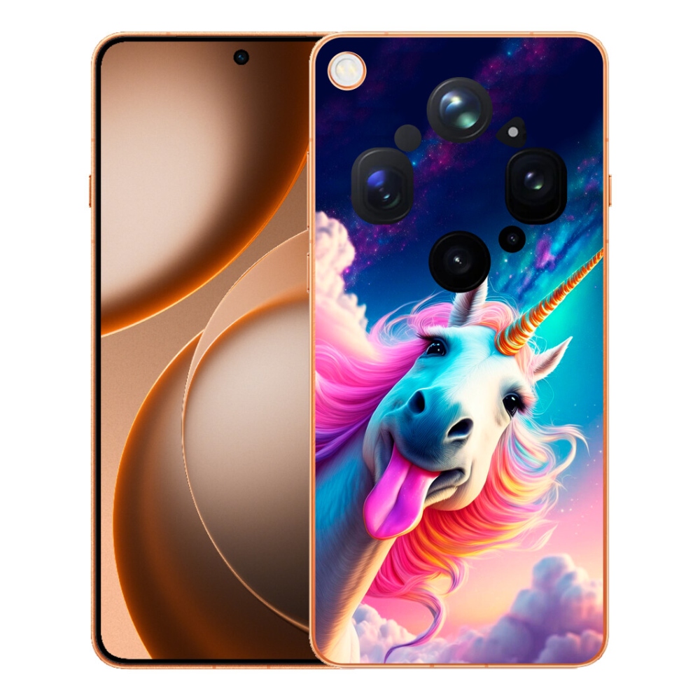 Gélový kryt mmCase na Oppo Find X9 Ultra - šialený jednorožec